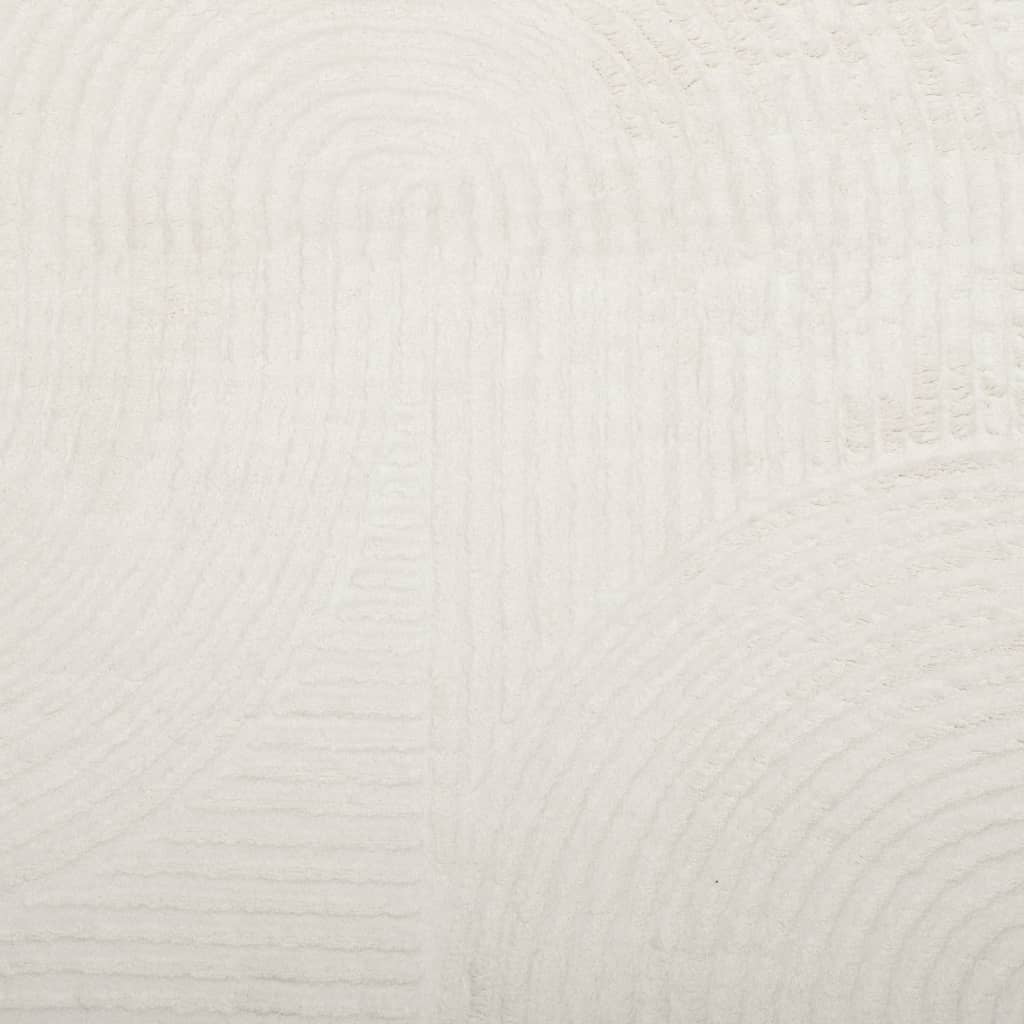 Rug IZA Short Pile Scandinavian Look Cream Ø 80 cm