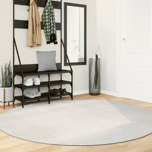 vidaXL Rug IZA Short Pile Scandinavian Look Cream Ø 200 cm