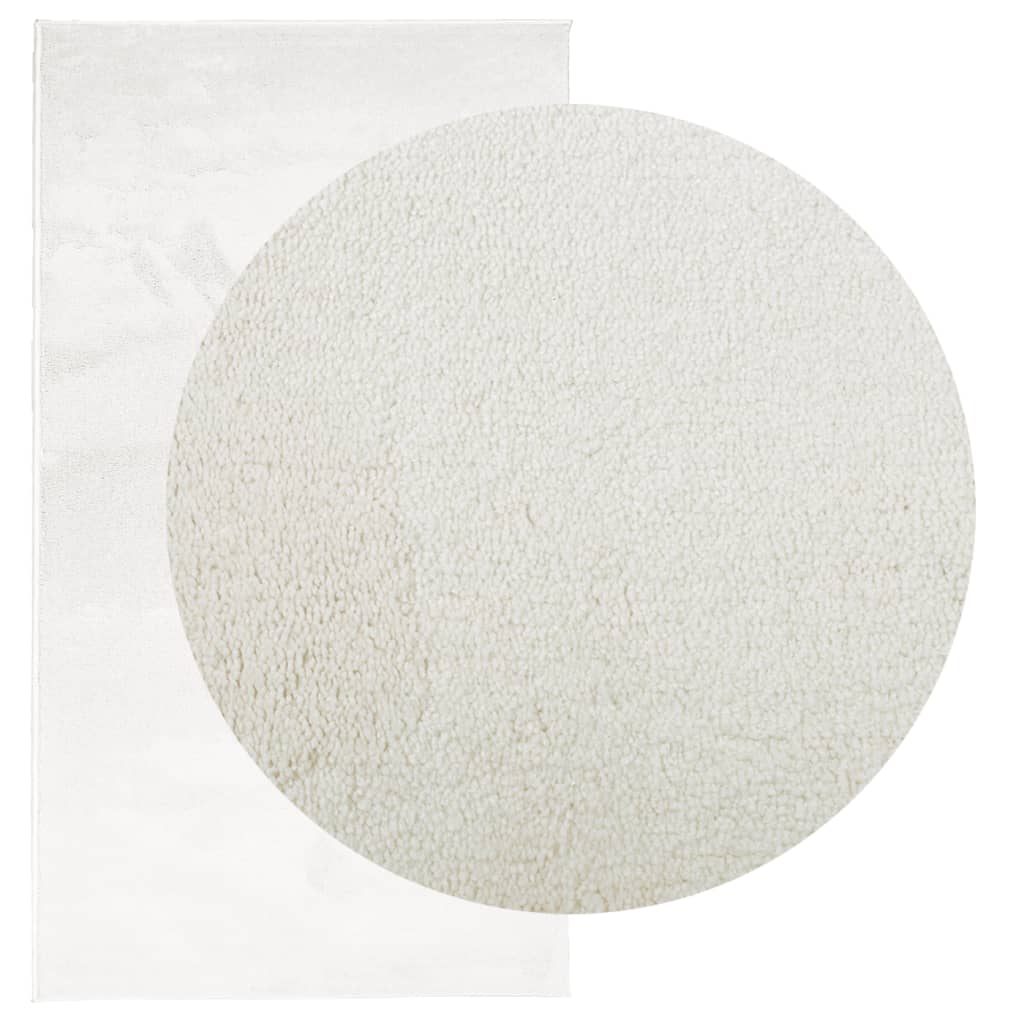 vidaXL Rug OVIEDO Short Pile Cream 80x150 cm