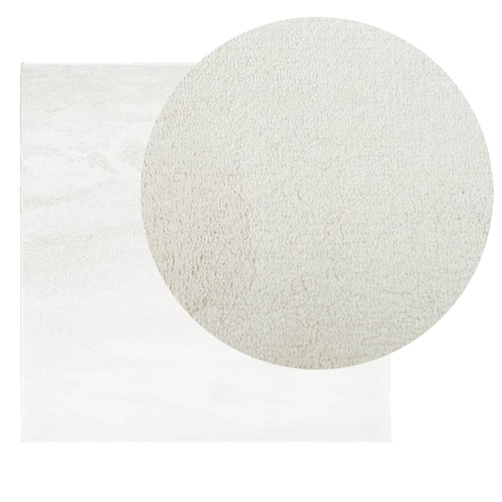 vidaXL Rug OVIEDO Short Pile Cream 200x200 cm