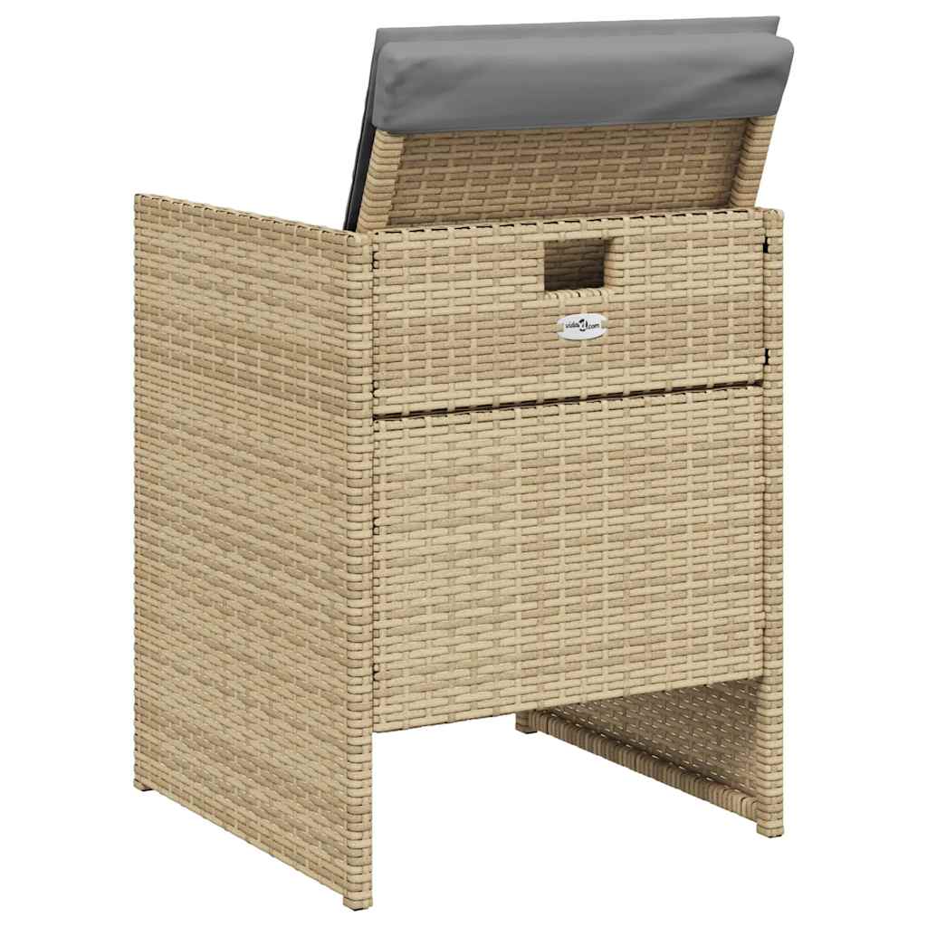 Garden Chair | Set of 4 | Mix Beige, Light Grey