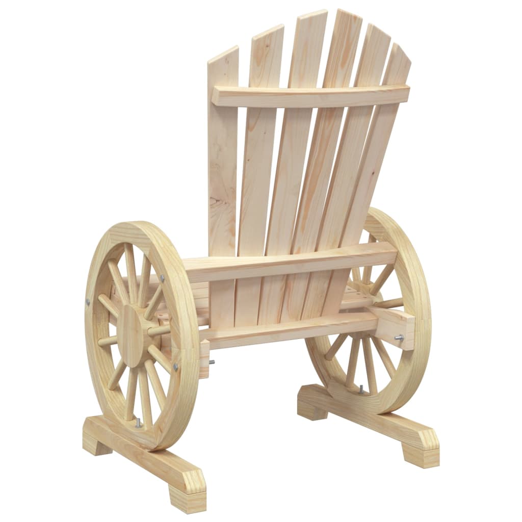 Garden Adirondack Chair | Natural Wood | Solid Fir Wood | Standard