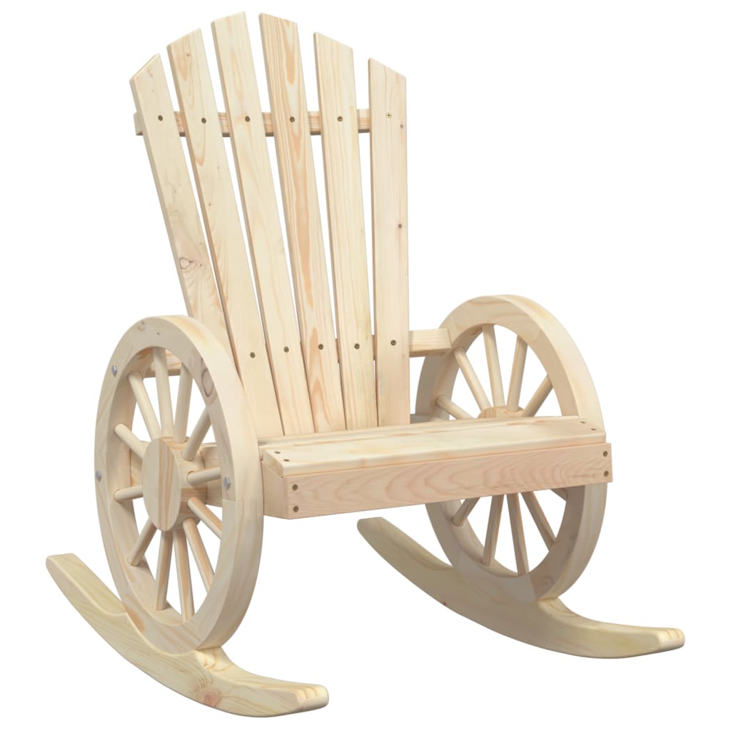 vidaXL Rocking Adirondack Chair Solid Wood Fir