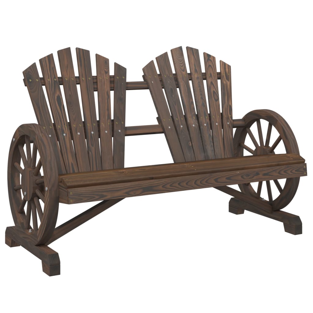 Garden Adirondack Chair | Burnt look | Solid Fir Wood