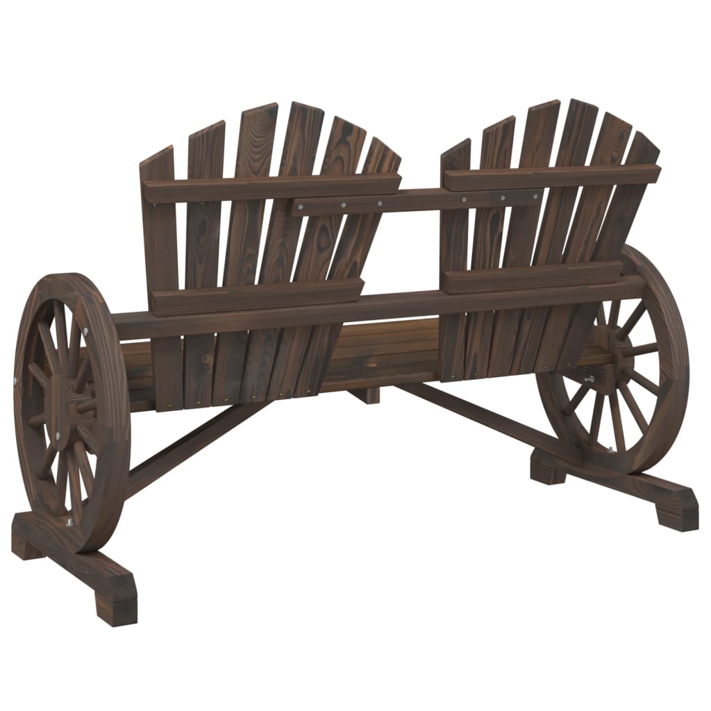 Garden Adirondack Chair | Burnt look | Solid Fir Wood