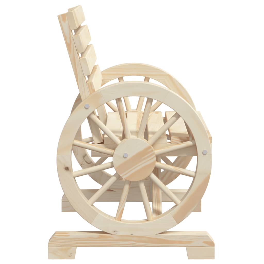 Garden Chair | Natural wood | Solid Fir Wood | 58x58x78.5 cm | Durable