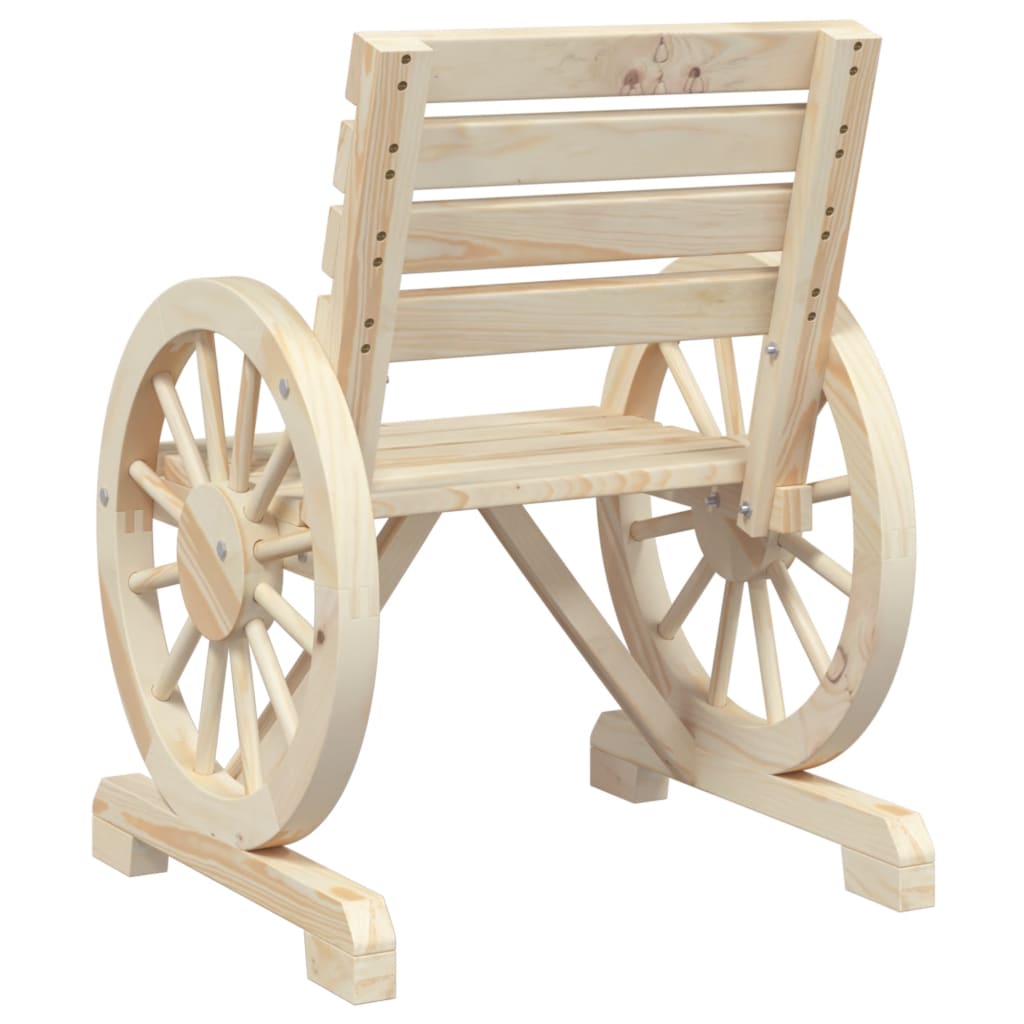 Garden Chair | Natural wood | Solid Fir Wood | 58x58x78.5 cm | Durable