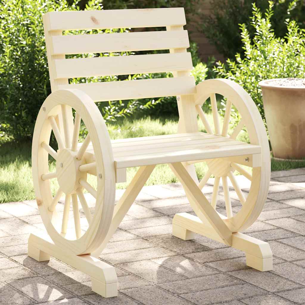 Garden Chair | Set of 2 | Natural wood finish | Solid fir wood | Standard