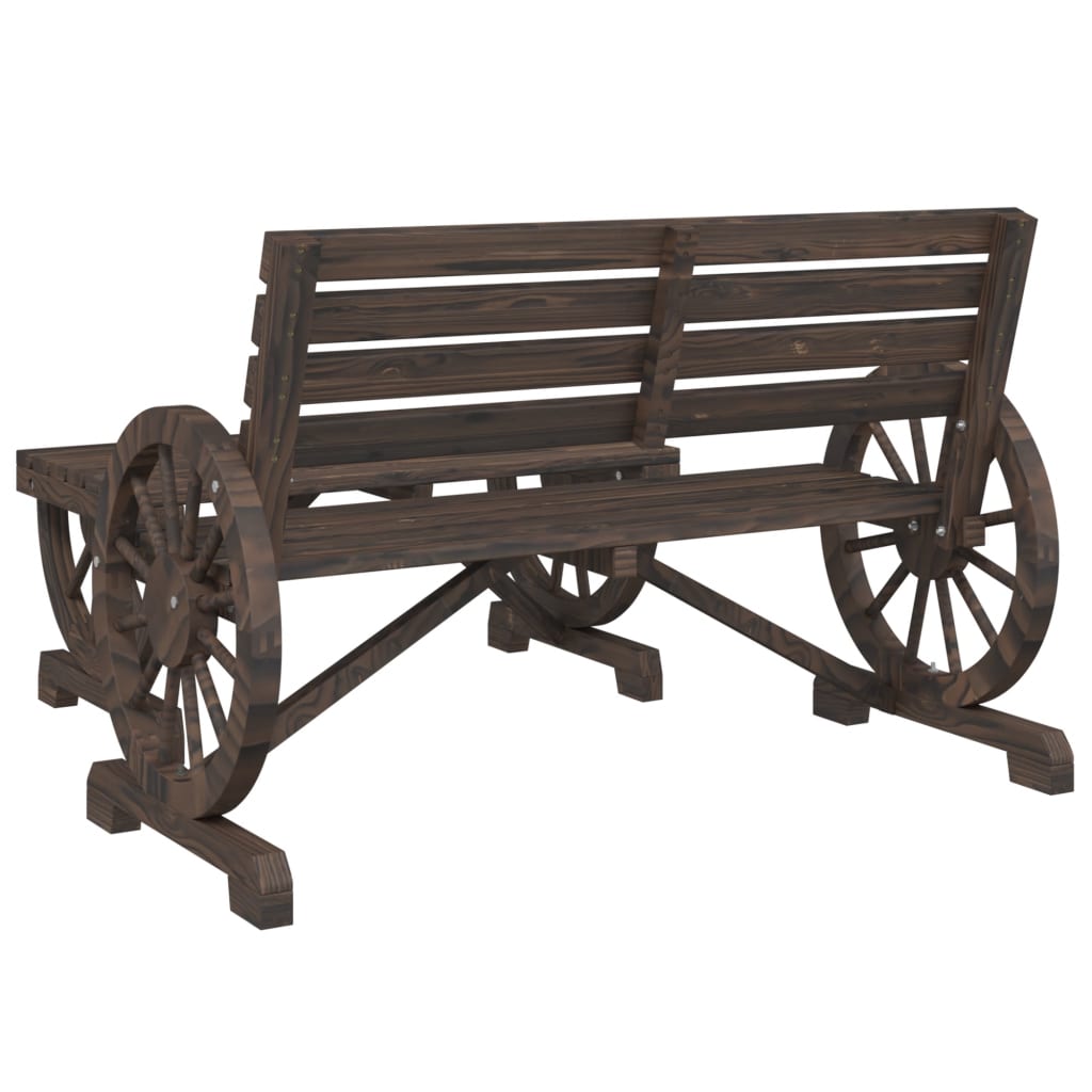 Garden Lounge Set | Burnt Wood | Solid fir wood | Two-piece set