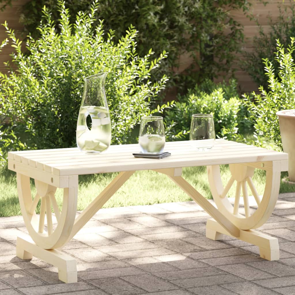 vidaXL Garden Coffee Table 90x50x40 cm Solid Wood Fir