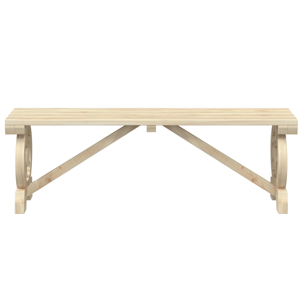 Garden Bench | Natural wood | Solid fir wood | 115 cm |  Durable