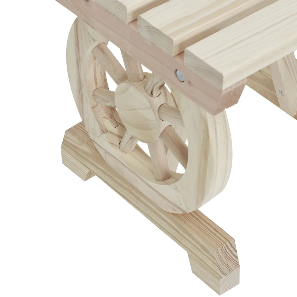 Garden Bench | Natural wood | Solid fir wood | 115 cm |  Durable