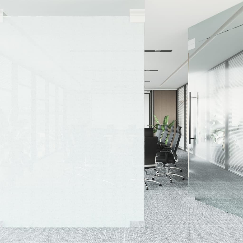 vidaXL Window Film Frosted Transparent 45x500 cm PVC