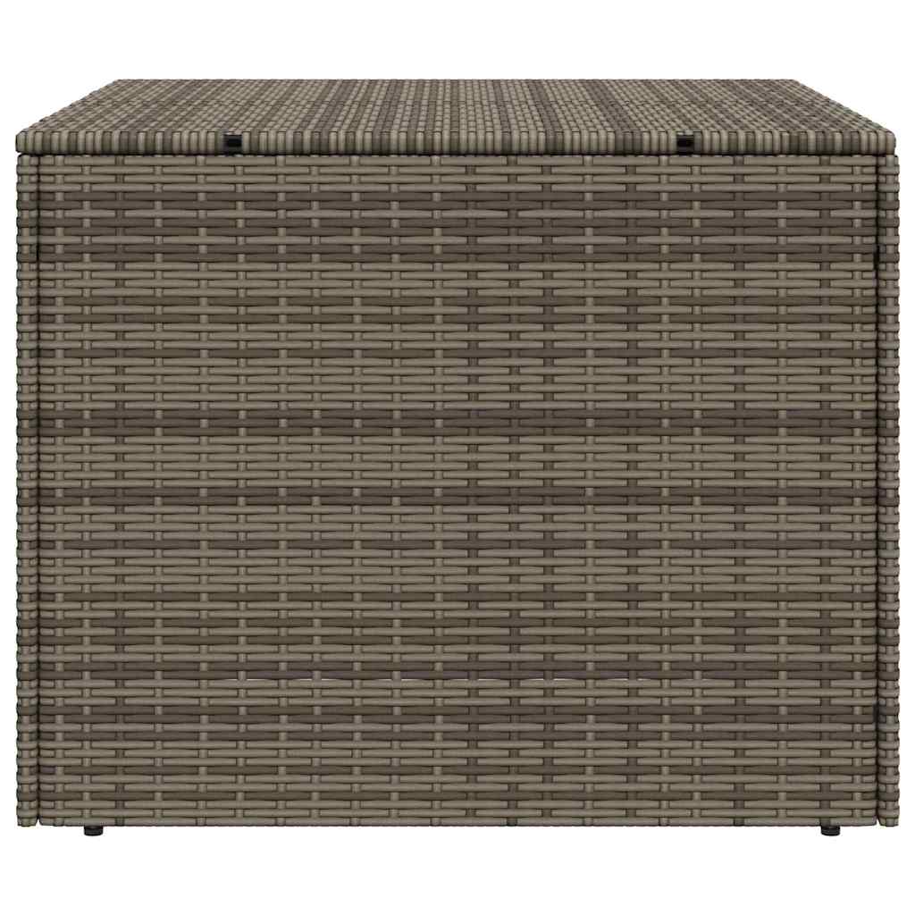 Garden Storage Box Grey 291L Poly Rattan