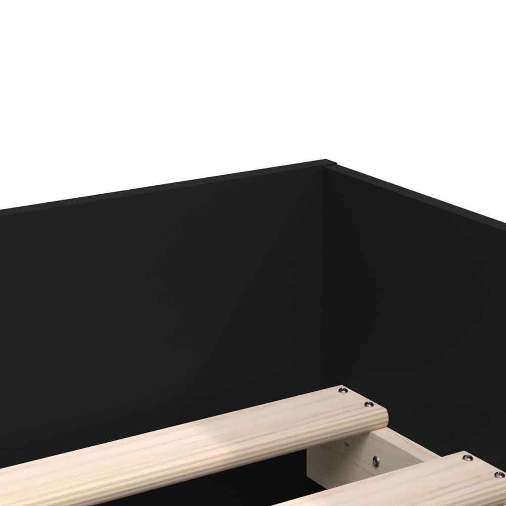 Bed Frame | Black | Engineered wood | Single | Bed | Rectangular | Modern