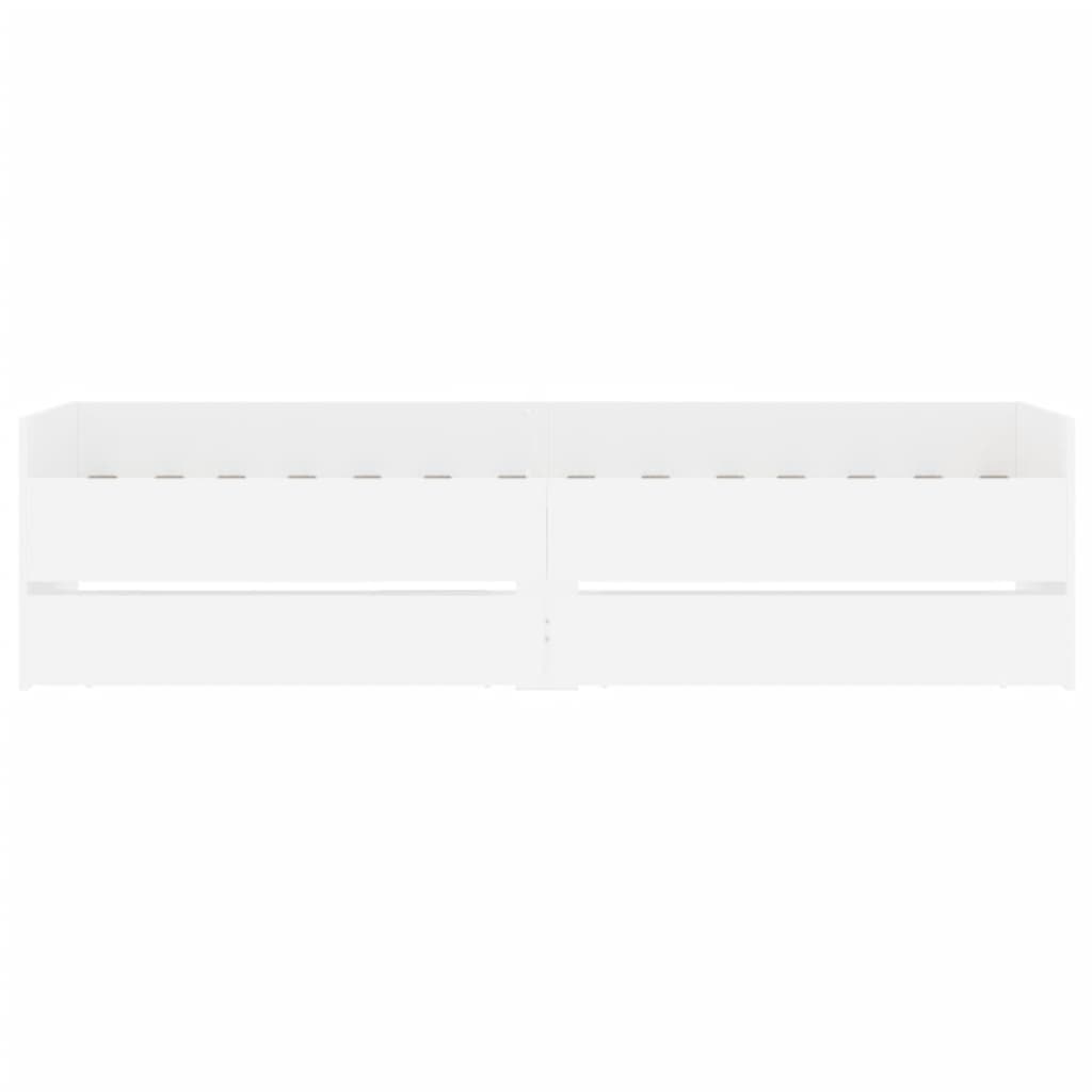 Bed Frame | White | Engineered wood | Single | Bed Frame | Rectangular