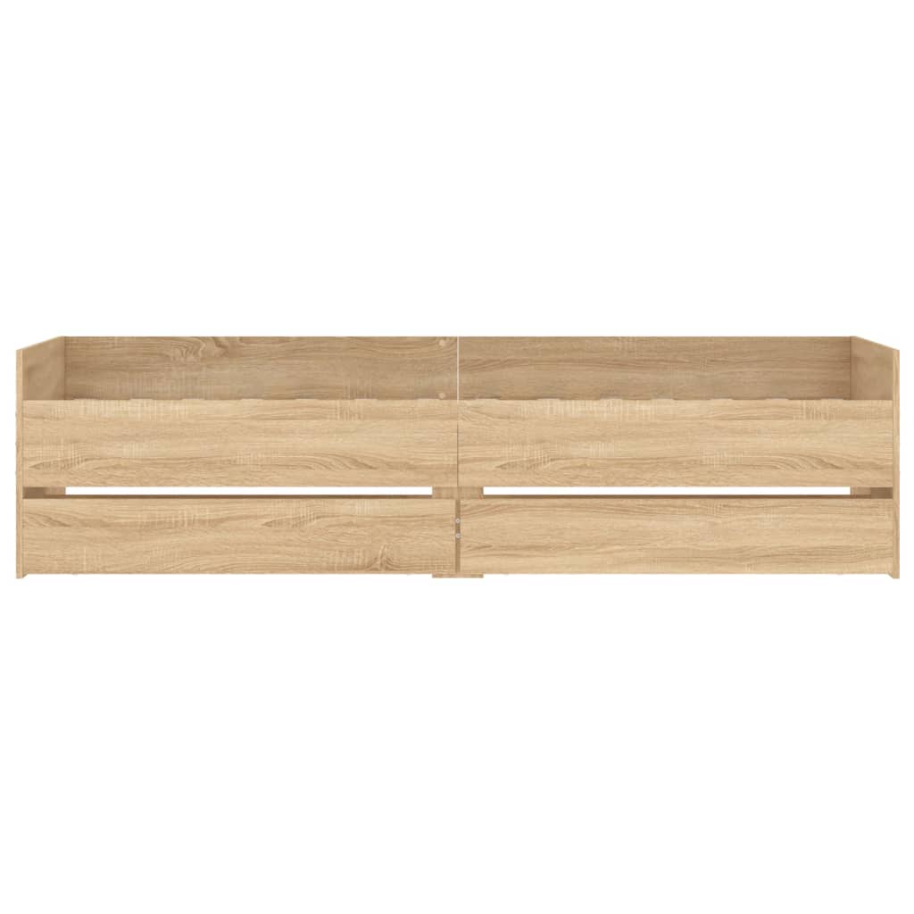 Bed Frame | Sonoma oak | Engineered wood | Single | Bed Frame