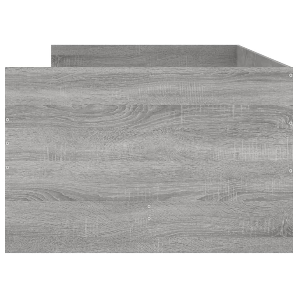 Bed Frame | Grey Sonoma | Engineered wood | 90x200 cm | Bed Frame