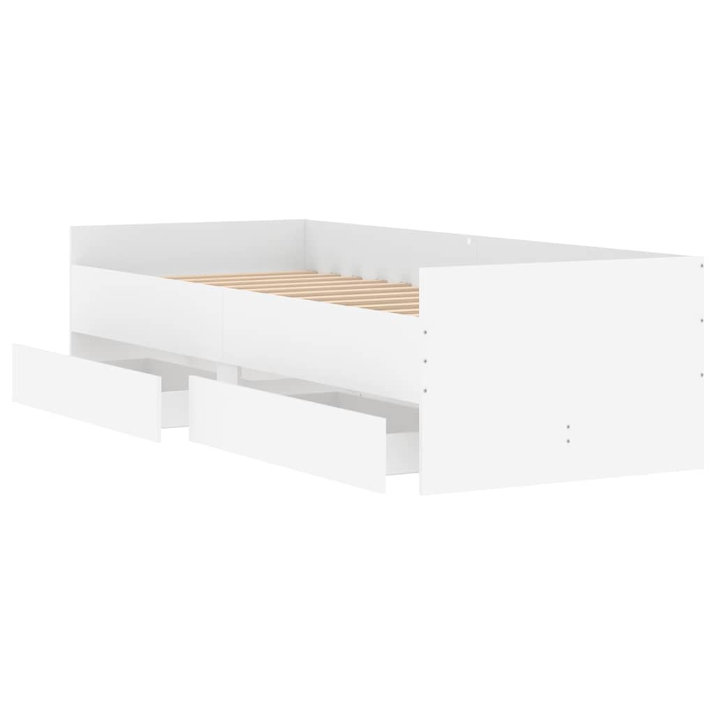 Bed Frame | White | Engineered wood, Plywood | Single | Bed Frame