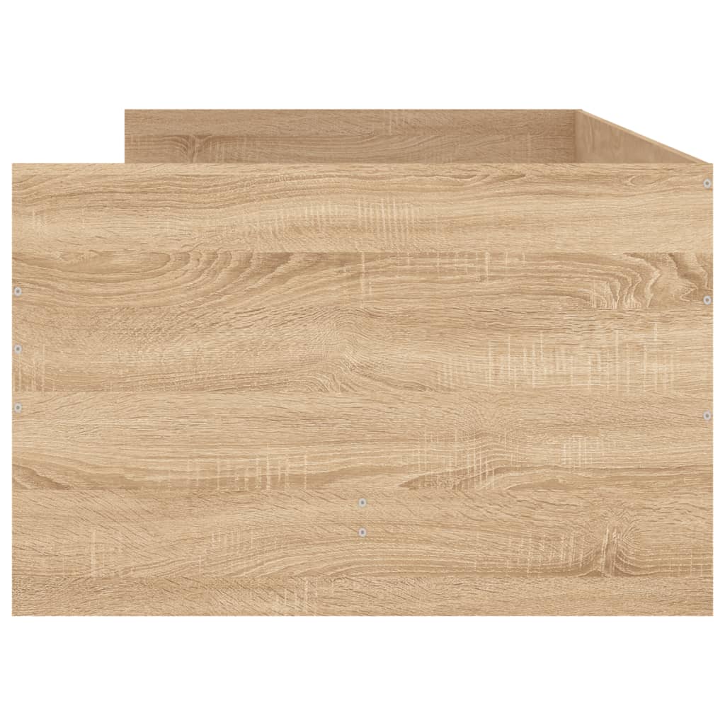 Bed Frame with Drawers without Mattress Sonoma Oak 90x190 cm Single