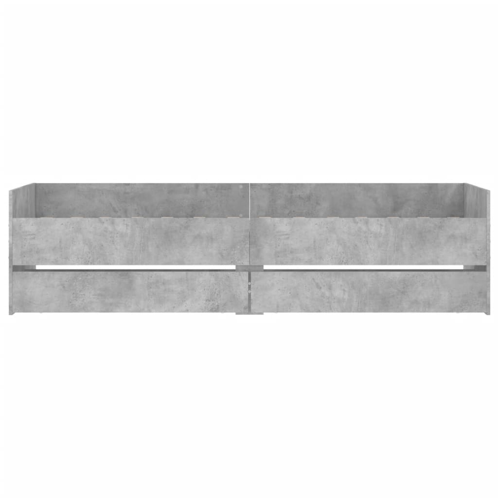 Bed Frame | Concrete grey | Engineered wood | Small Single | Bed Frame