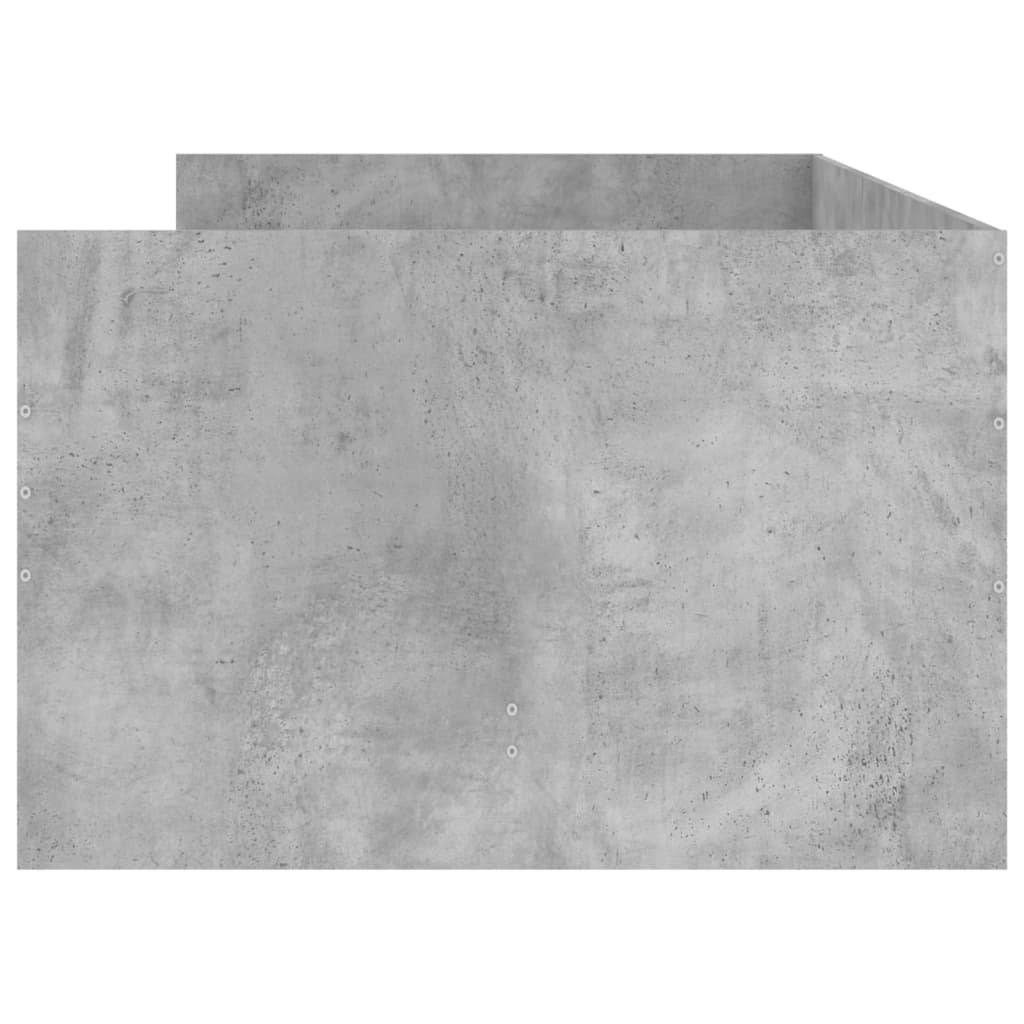 Bed Frame | Concrete grey | Engineered wood | Small Single | Bed Frame