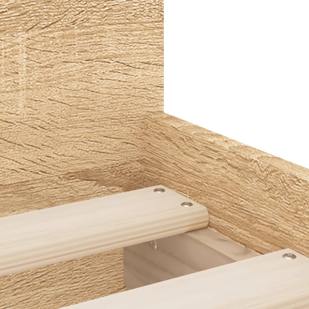 Bed Frame | Sonoma Oak | Engineered wood, Plywood | Single