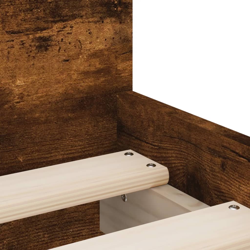 Bed Frame | Smoked Oak | Engineered Wood, Plywood | Single | Bed Frame