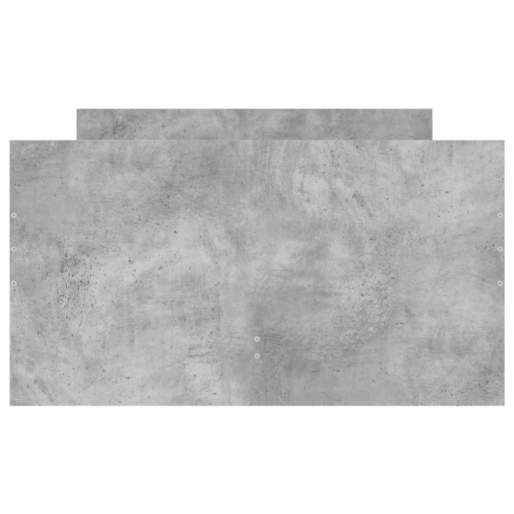Bed Frame with Drawers without Mattress Concrete Grey 90x200 cm
