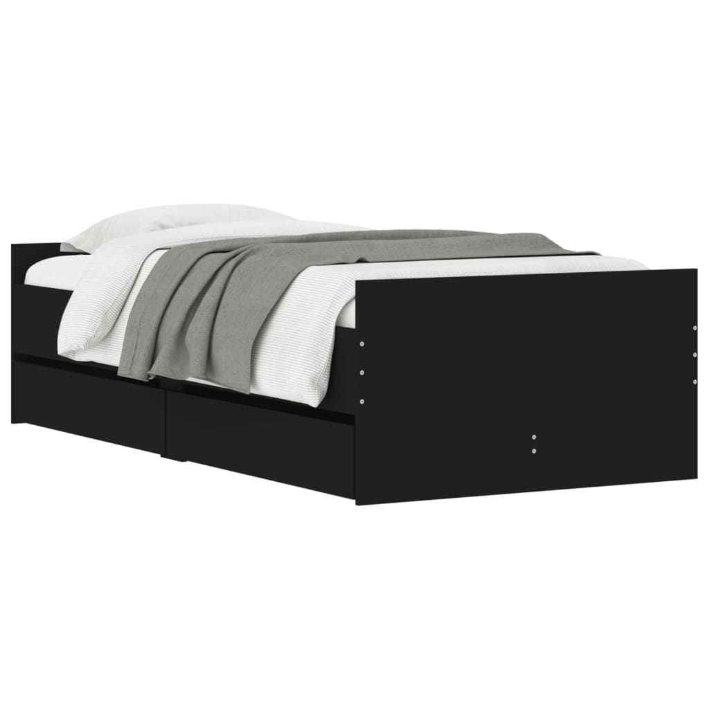 Bed Frame | Black | Engineered wood, Plywood | Single | Bed Frame
