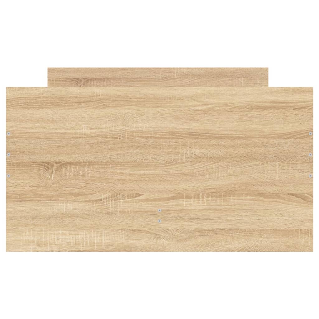 Bed Frame without Mattress Sonoma Oak 75x190 cm Small Single Small Single