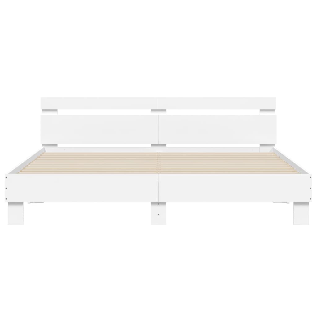 Bed Frame | White | Engineered Wood, Plywood | Super King | Modern