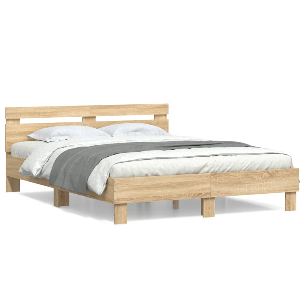 Bed Frame | Sonoma Oak | Engineered wood, Plywood