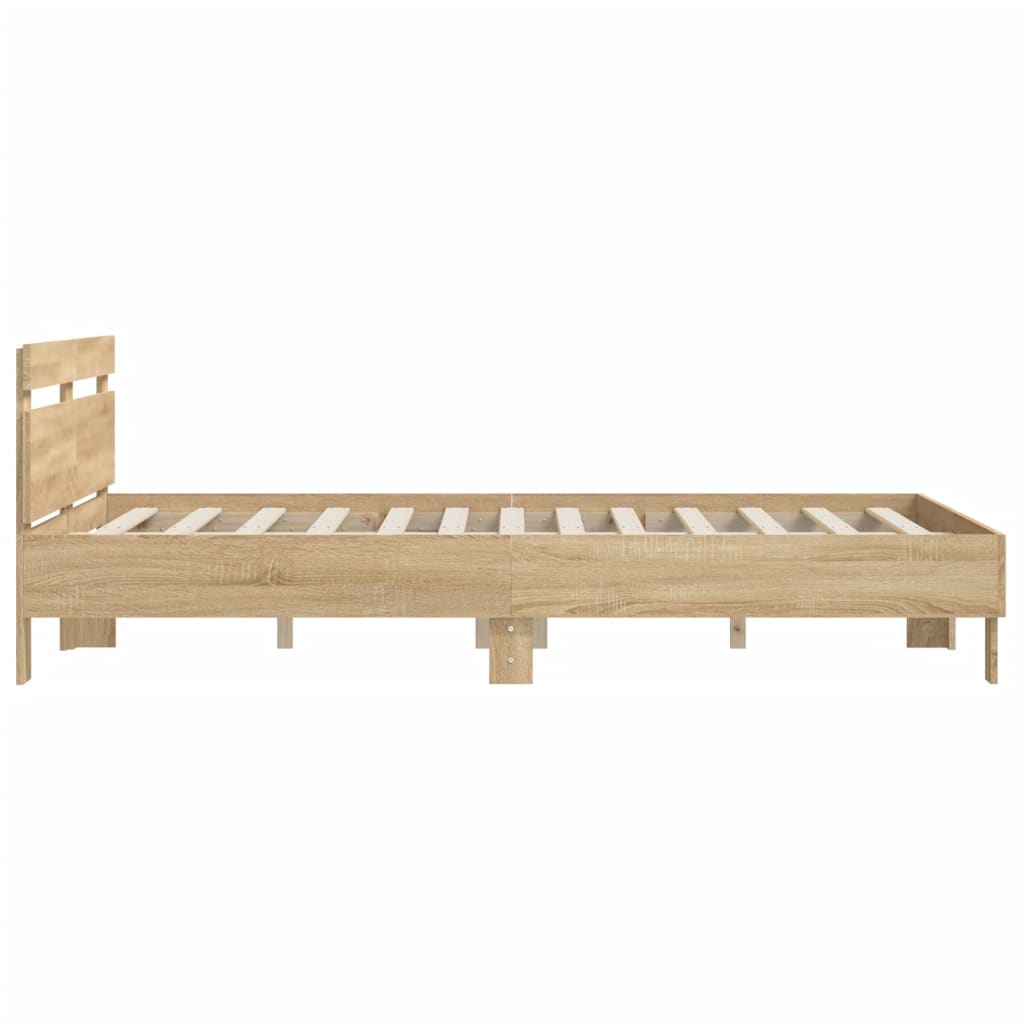 Bed Frame | Sonoma Oak | Engineered wood, Plywood