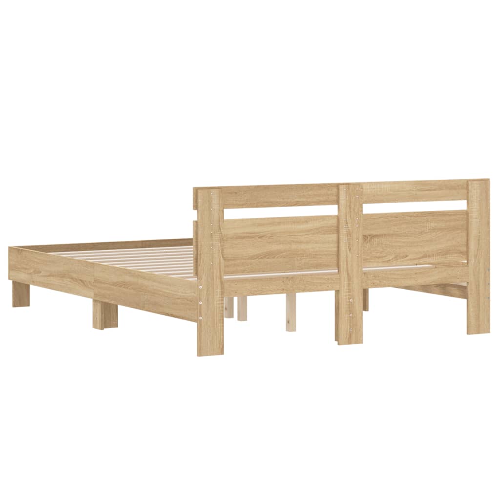 Bed Frame | Sonoma Oak | Engineered wood, Plywood