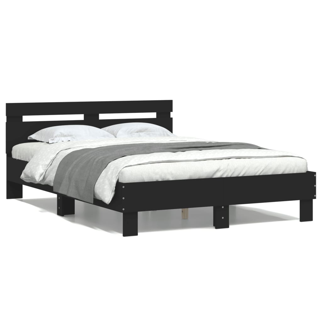 Bed Frame | Black | Engineered wood, Plywood | Small Double | Durable