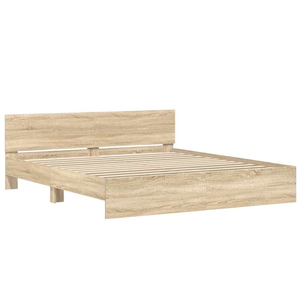 Bed Frame | Sonoma Oak | Engineered wood | Super King | Durable