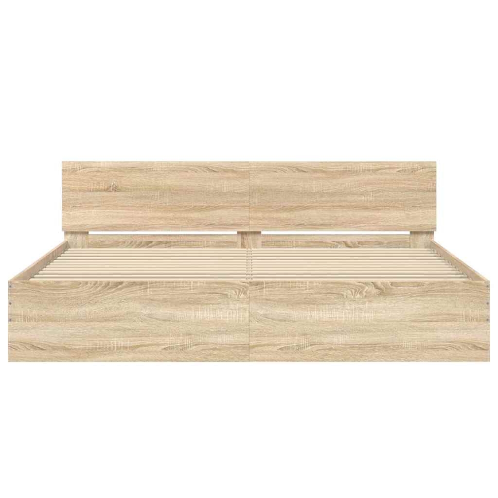 Bed Frame | Sonoma Oak | Engineered wood | Super King | Durable