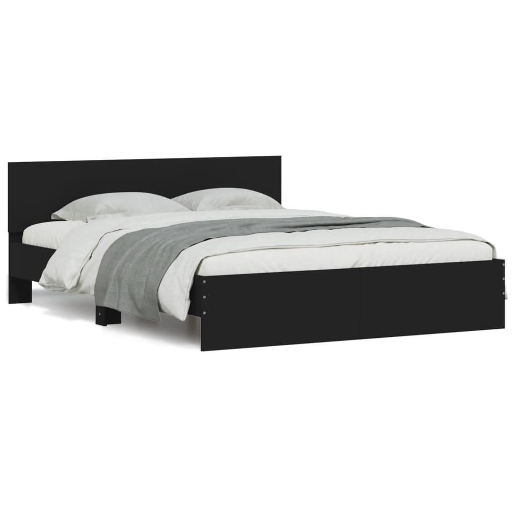 Bed Frame | Black | Engineered wood, Plywood | Double | Bed Frame