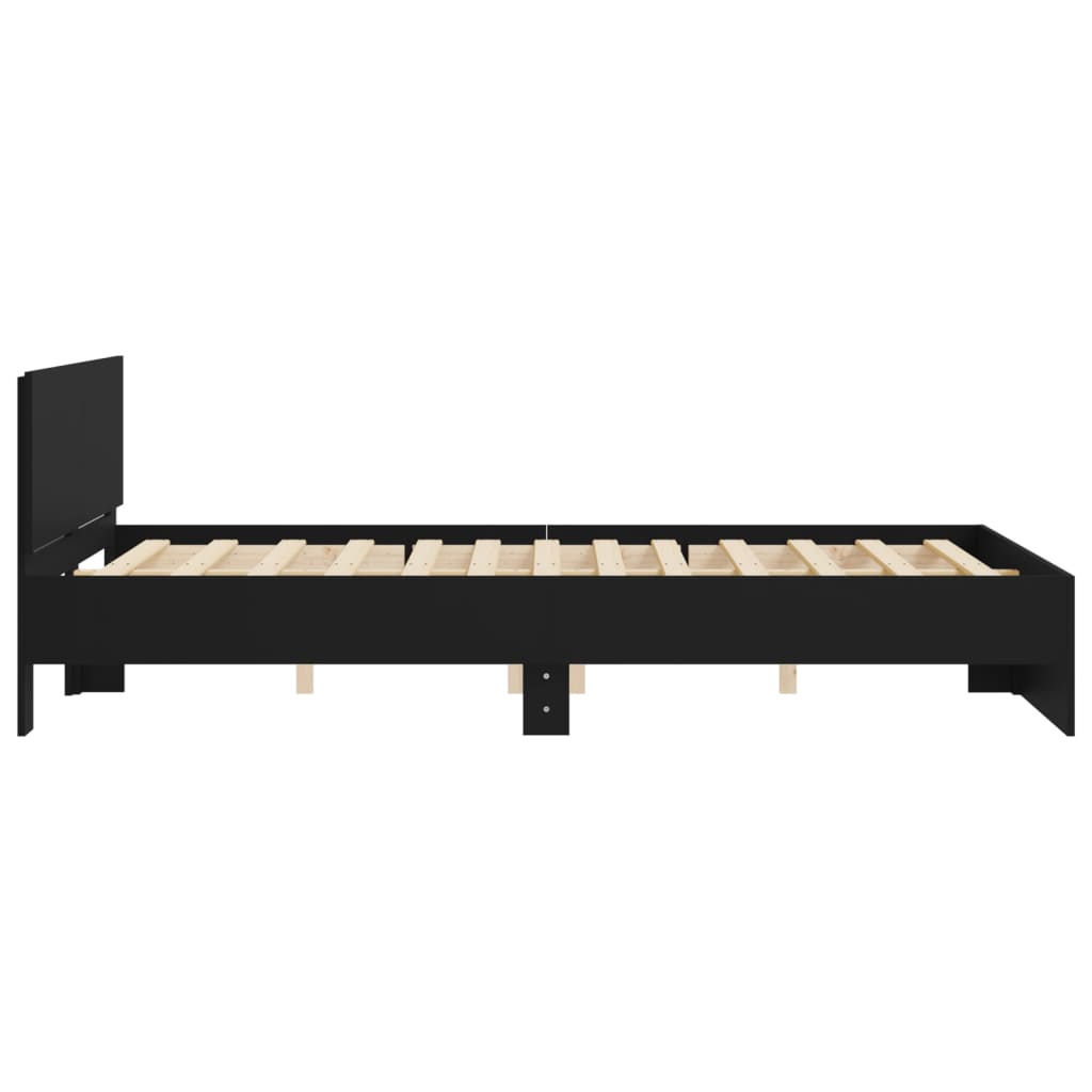 Bed Frame | Black | Engineered wood, Plywood | Double | Bed Frame