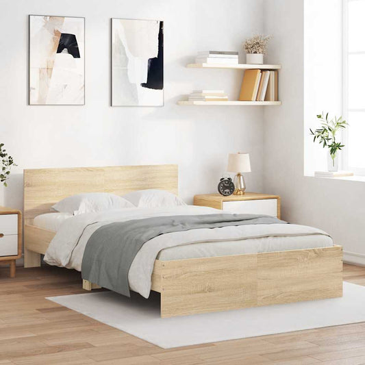 Bed Frame | Sonoma Oak | Engineered wood | Small Double | Modern