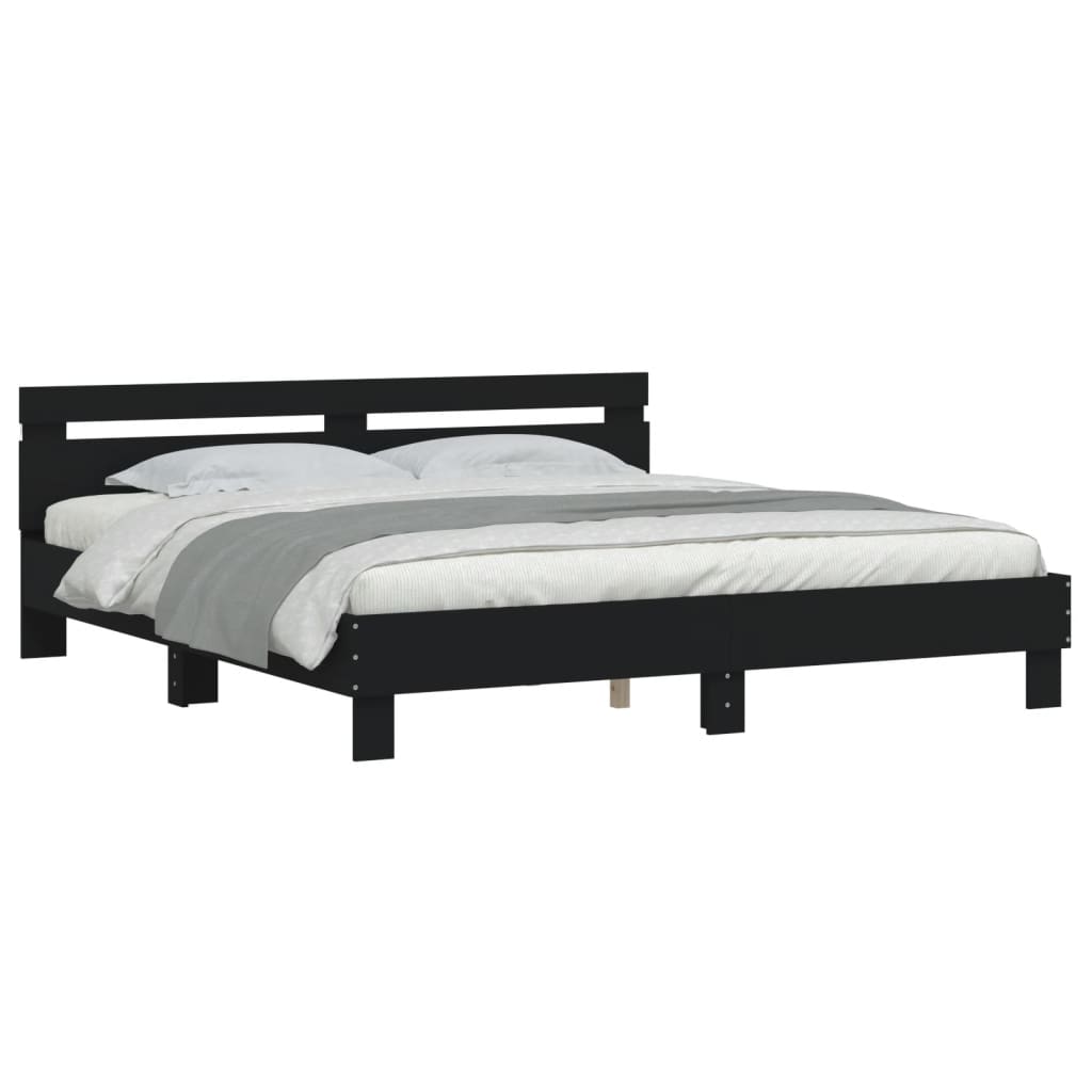 Bed Frame | Black | Engineered wood, Plywood | Super King | Bed Frame