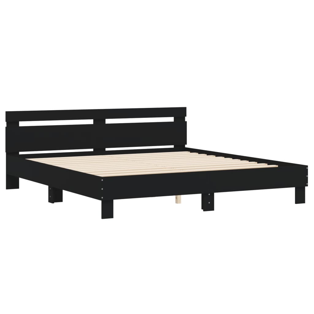 Bed Frame | Black | Engineered wood, Plywood | Super King | Bed Frame