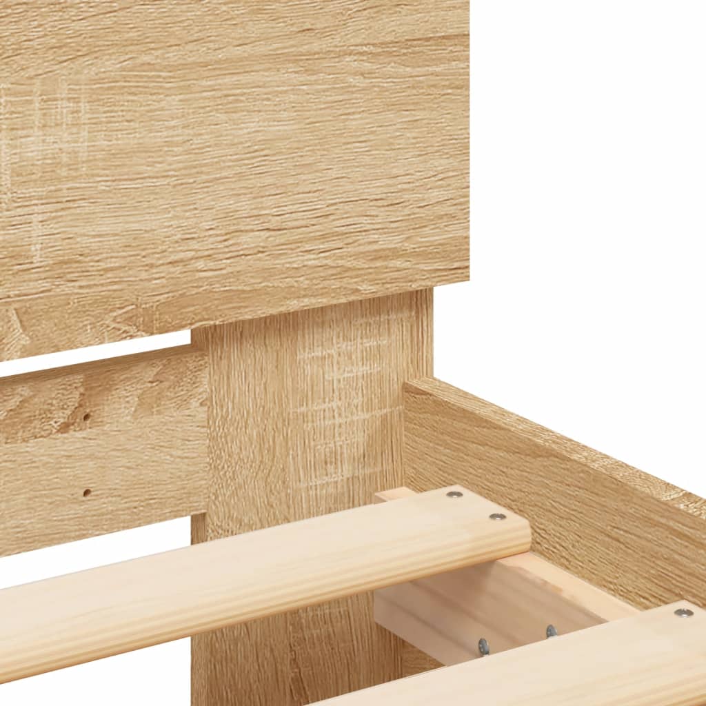 Bed Frame | Sonoma oak | Engineered wood, plywood | 160x200 cm