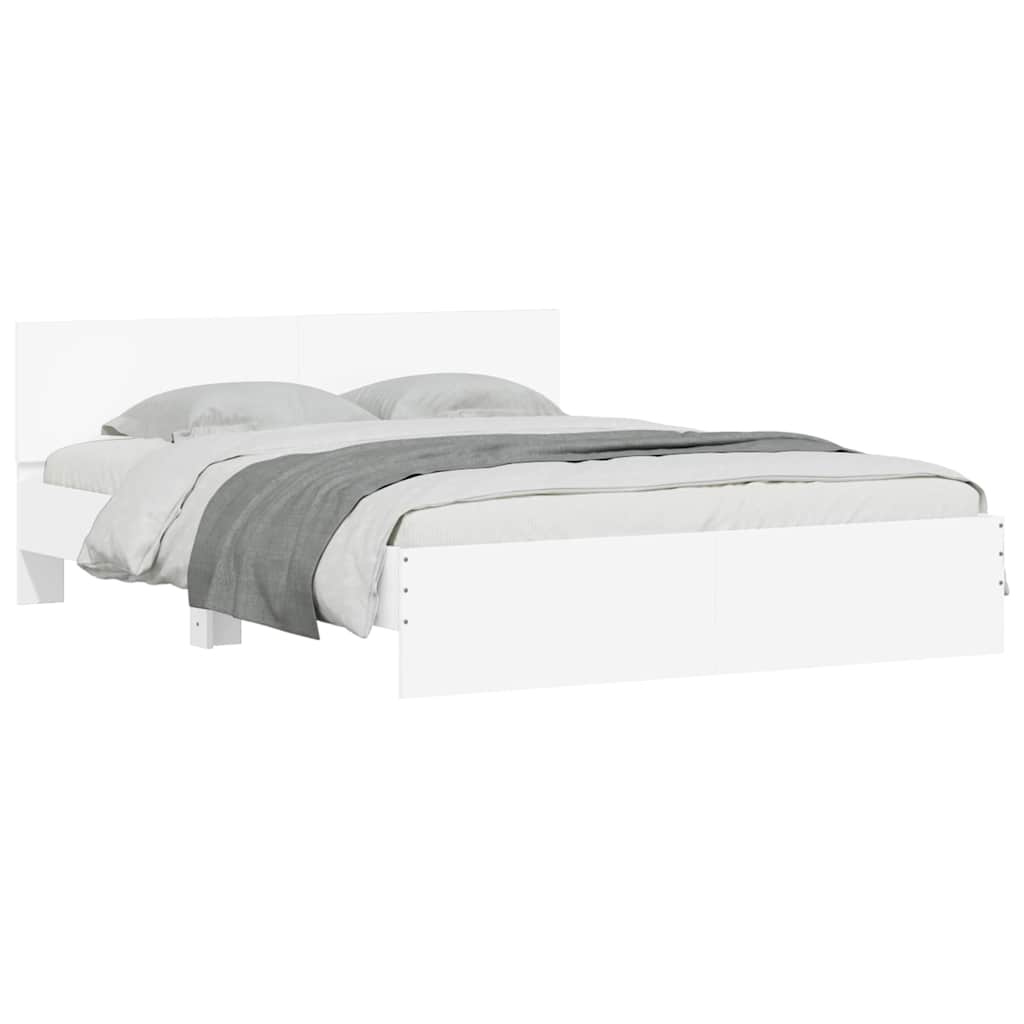 Bed Frame | White | Engineered Wood, Plywood | King Size | Modern