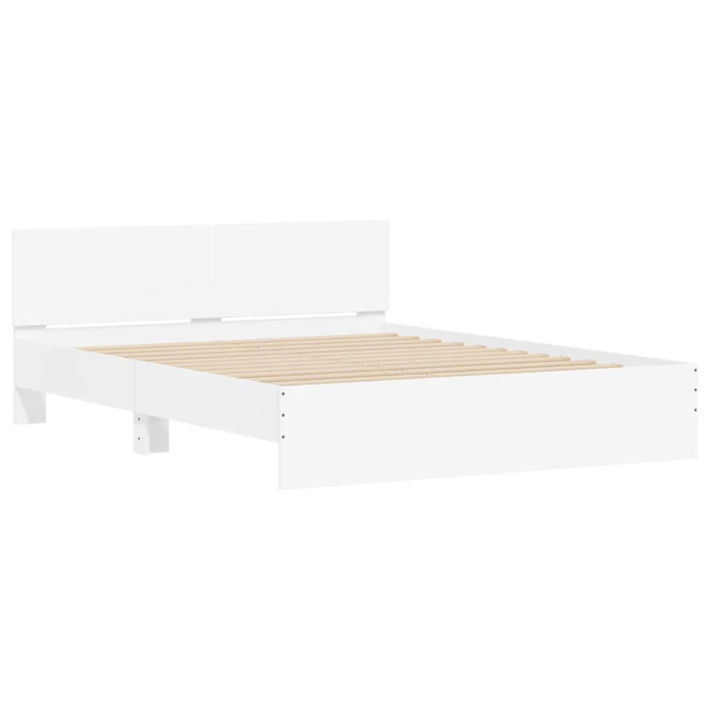 Bed Frame | White | Engineered Wood, Plywood | King Size | Modern