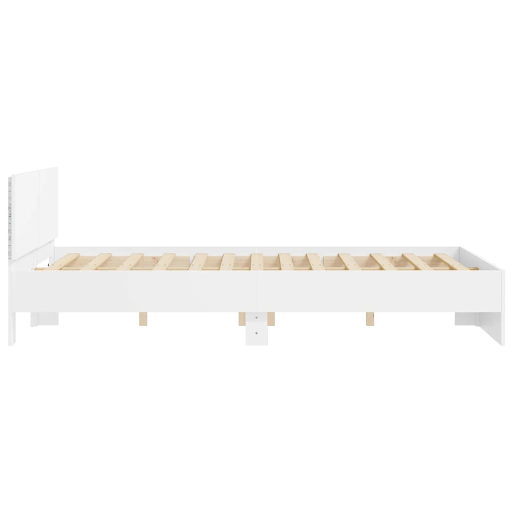 Bed Frame | White | Engineered Wood, Plywood | King Size | Modern