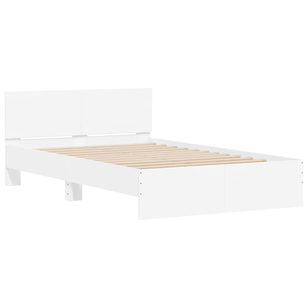 Bed Frame | White | Engineered wood, Plywood | 140 x 200 cm | Bed Frame