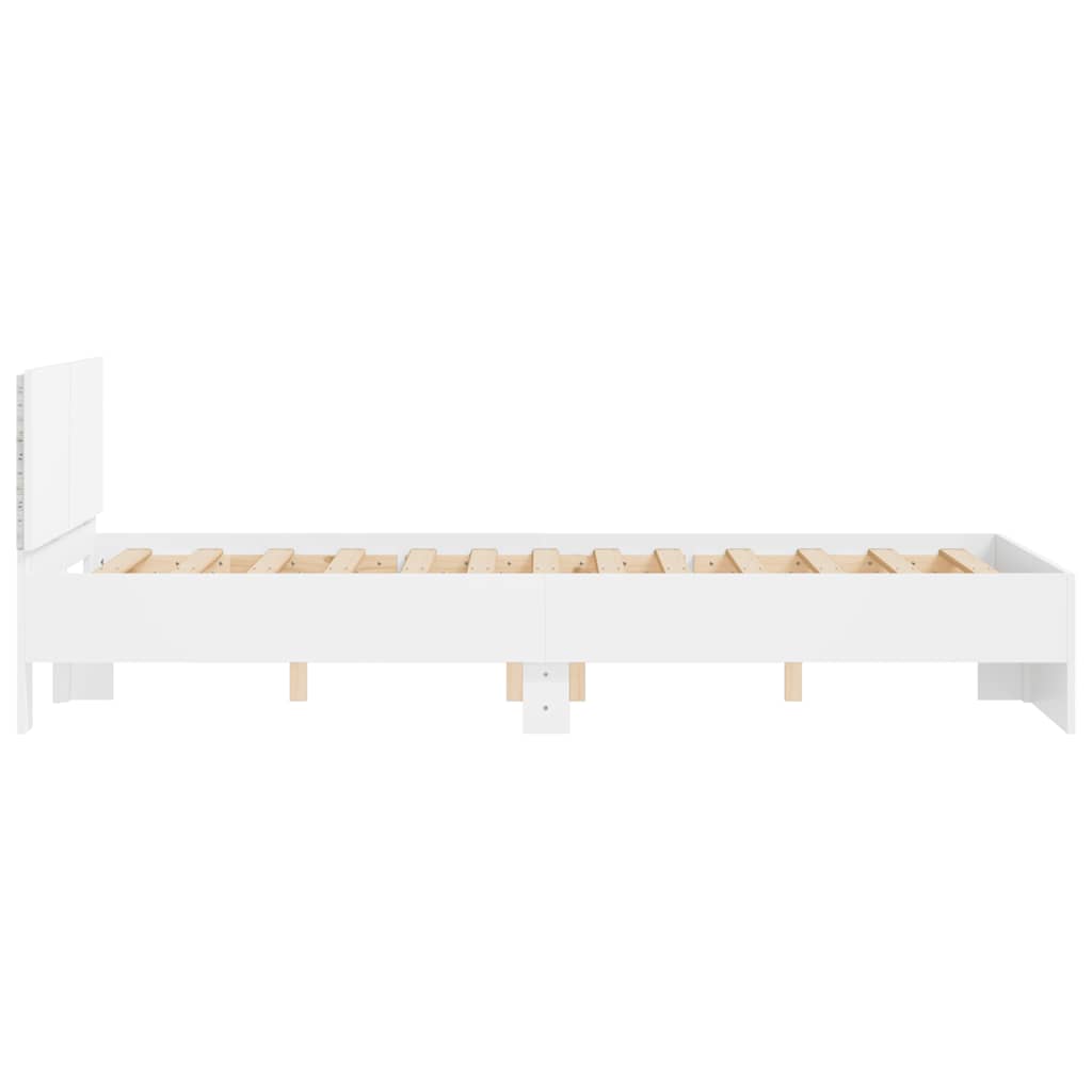 Bed Frame | White | Engineered wood, Plywood | 140 x 200 cm | Bed Frame