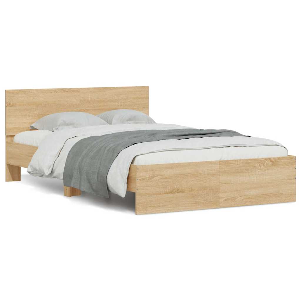 Bed Frame | Sonoma oak | Engineered wood, Plywood | Double | Bed Frame